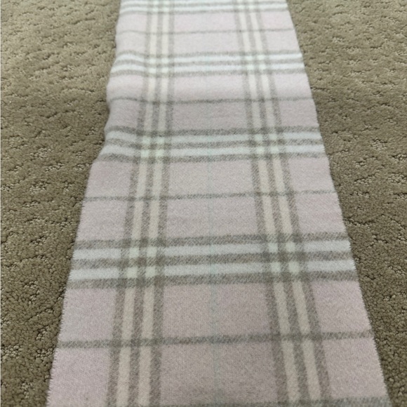 Girls Pink Burberry Scarf - Picture 3 of 6
